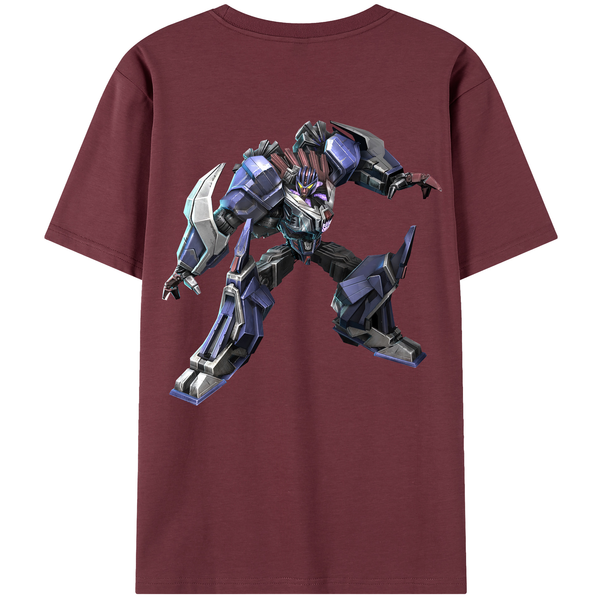 （画像用） Transformers トランスフォーマー 綿100％半袖Tシャツ（背面プリント）